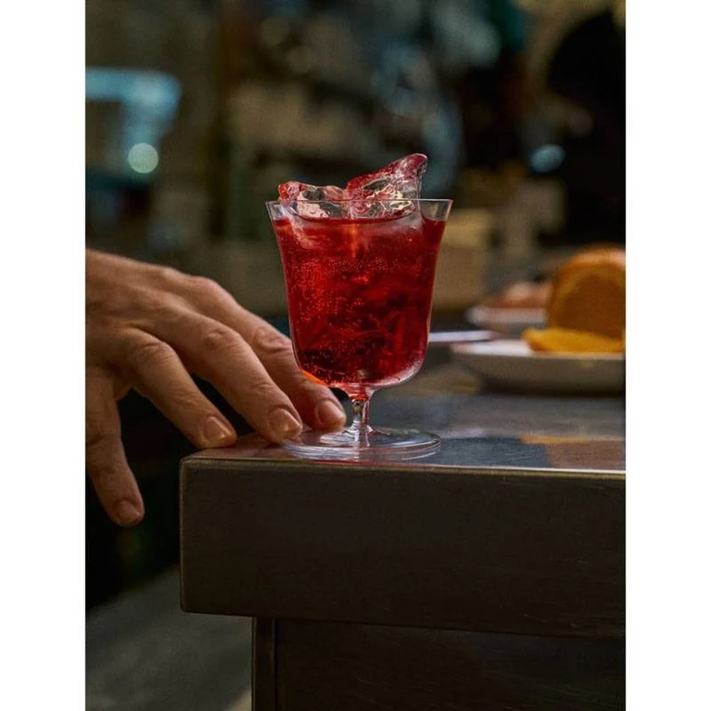 21.8 cl - Roxy Bar Punch Calice Cocktail Soffiato a Bocca In Vetro - Set 6 Pz