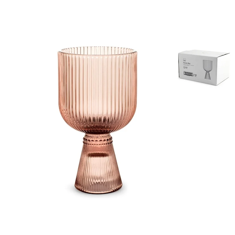 27 cl - Peony Calice Multiuso In Vetro - Set 6 Pz