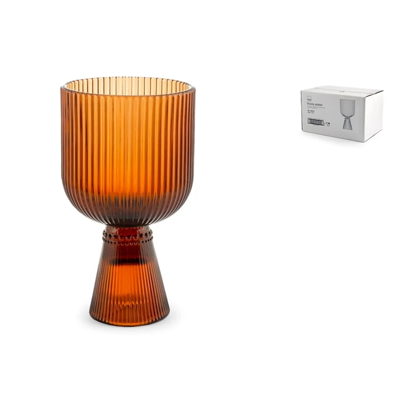 27 cl - Peony Calice Multiuso In Vetro - Set 6 Pz
