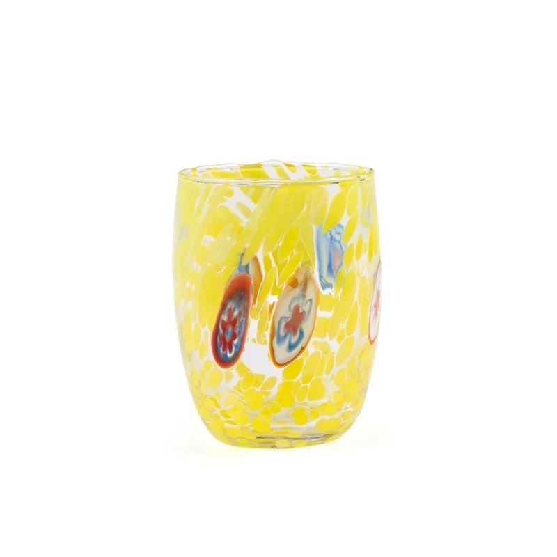 38 cl - Veneziano Bombato Bicchiere Acqua In Vetro - Set 6 Pz
