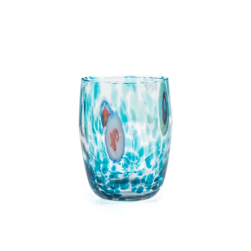 38 cl - Veneziano Bombato Bicchiere Acqua In Vetro - Set 6 Pz