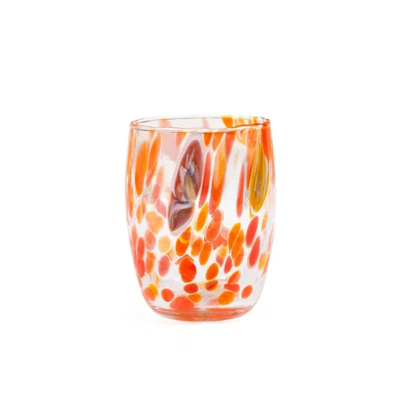 38 cl - Veneziano Bombato Bicchiere Acqua In Vetro - Set 6 Pz