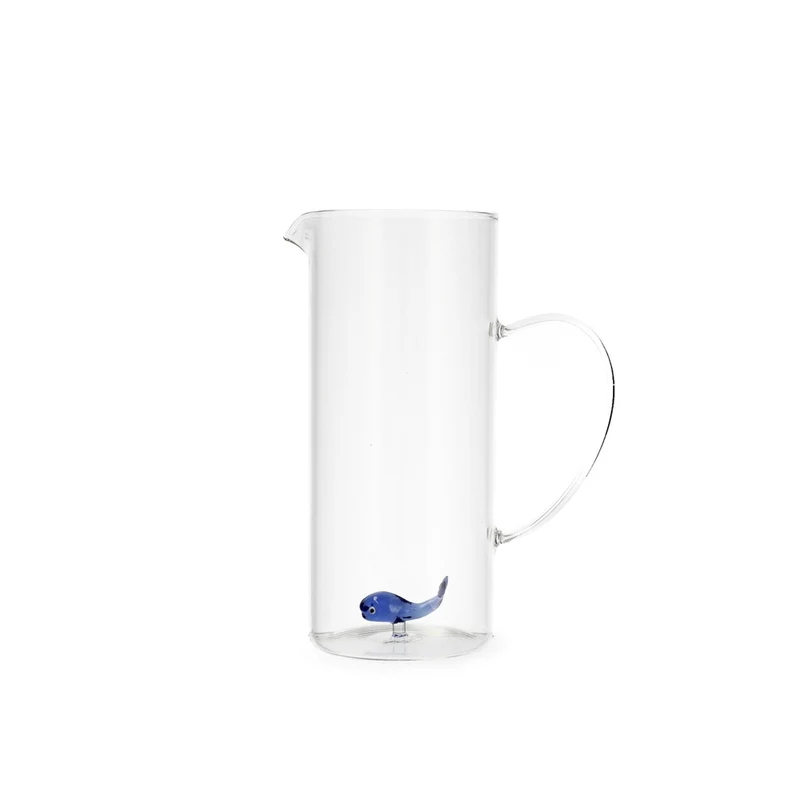 150 cl - Brocca Con Decoro In Vetro Borosilicato