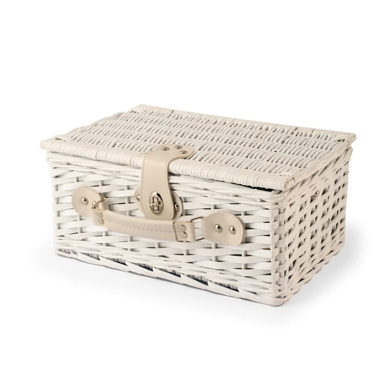 Pic Nic Cestino Picnic Per 2 Persone Con Stoviglie Incluse In Ratan