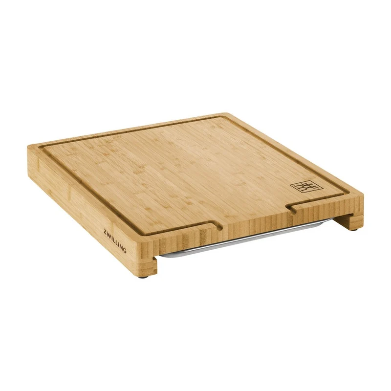 39 cm - BBQ+ Tagliere Con Vassoio In Acciaio Inox