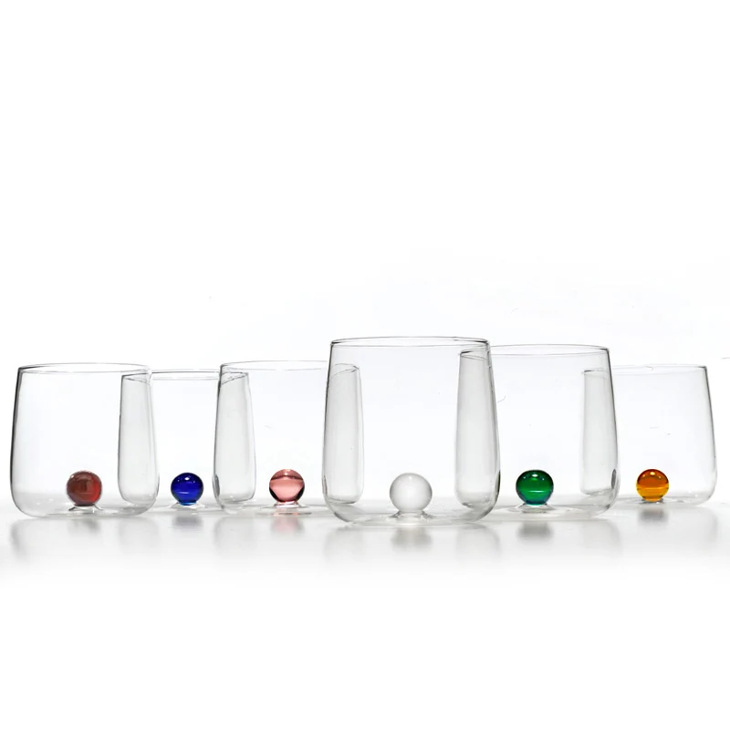 44 cl - Bilia Bicchiere Acqua Bilia Colorata in Vetro Borosilicato - Set 6 Pezzi
