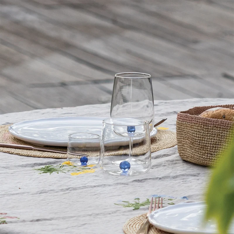 44 cl - Bilia Bicchiere Acqua Bilia Colorata in Vetro Borosilicato - Set 6 Pezzi