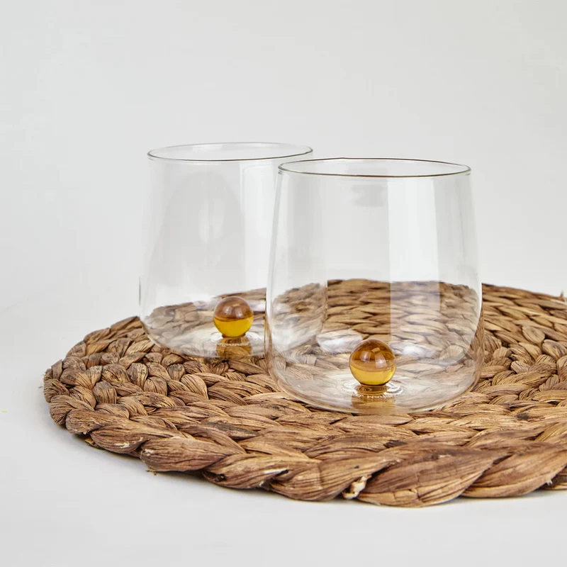 44 cl - Bilia Bicchiere Acqua Bilia Colorata in Vetro Borosilicato - Set 6 Pezzi