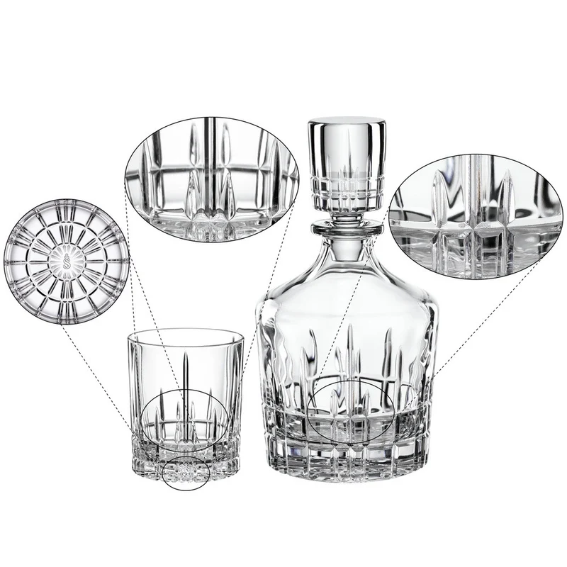Perfect Serve Collection Set Whisky In Vetro Cristallino - Set 3 Pz