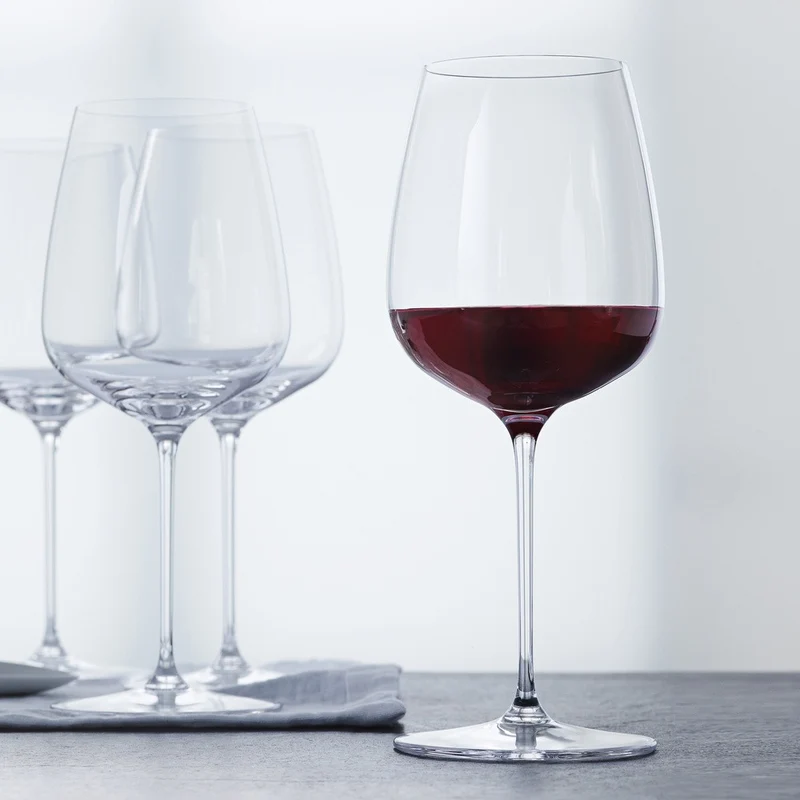 67.5 cl - Willsberger Anniversary Calice Vino Rosso Bordeaux In Vetro Cristallino - Set 4 Pz
