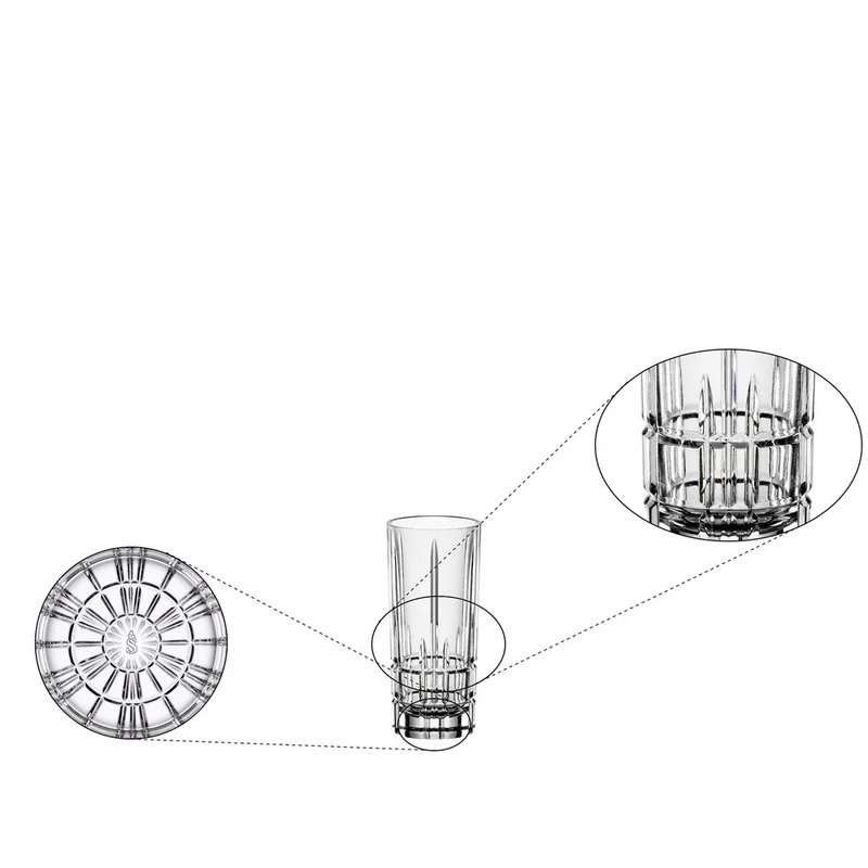 5.2 cl - Perfect Serve Collection Bicchiere Shot In Vetro Cristallino - Set 4 Pz