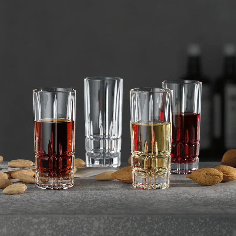 5.2 cl - Perfect Serve Collection Bicchiere Shot In Vetro Cristallino - Set 4 Pz
