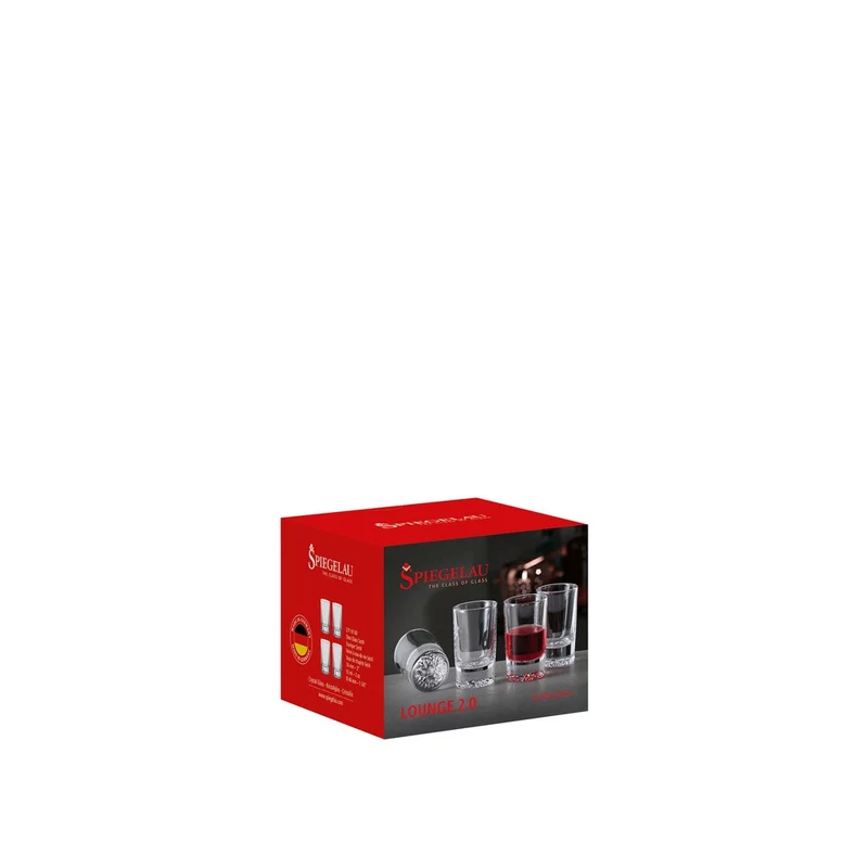 5.5 cl - Lounge 2.0 Bicchiere Shot In Vetro Cristallino - Set 4 Pz