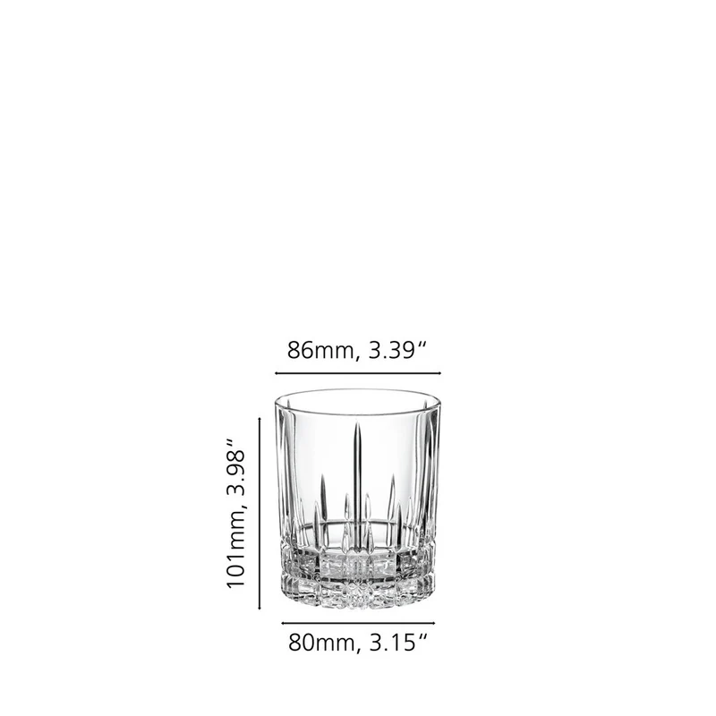 37 cl - Perfect Serve Collection Bicchiere Cocktail DOF In Vetro Cristallino - Set 4 Pz