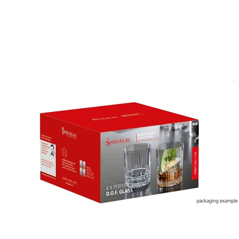 37 cl - Perfect Serve Collection Bicchiere Cocktail DOF In Vetro Cristallino - Set 4 Pz