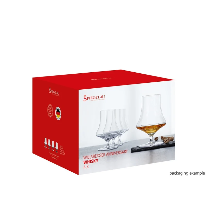 36 cl - Willsberger Anniversary Set Whisky In Vetro Cristallino - Set 4 Pz