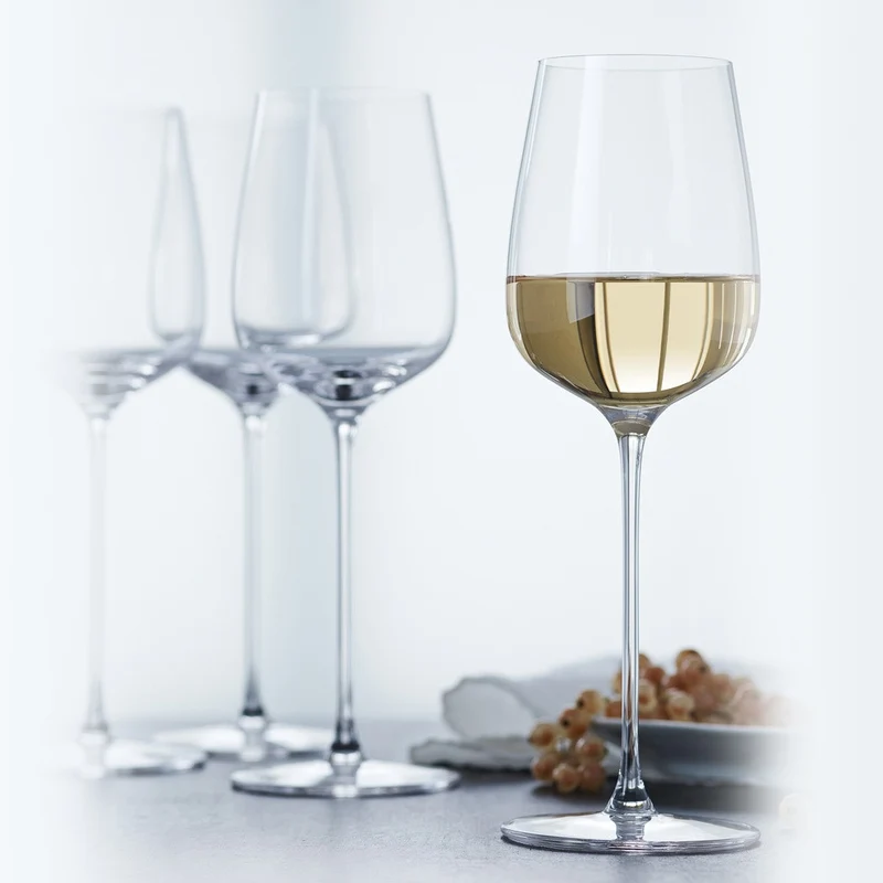 37.8 cl - Willsberger Anniversary Calice Vino Bianco In Vetro Cristallino - Set 4 Pz