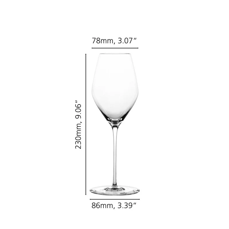 34.7 cl - Hi-Lite Calice Flute Champagne In Vetro Cristallino - Set 2 Pz