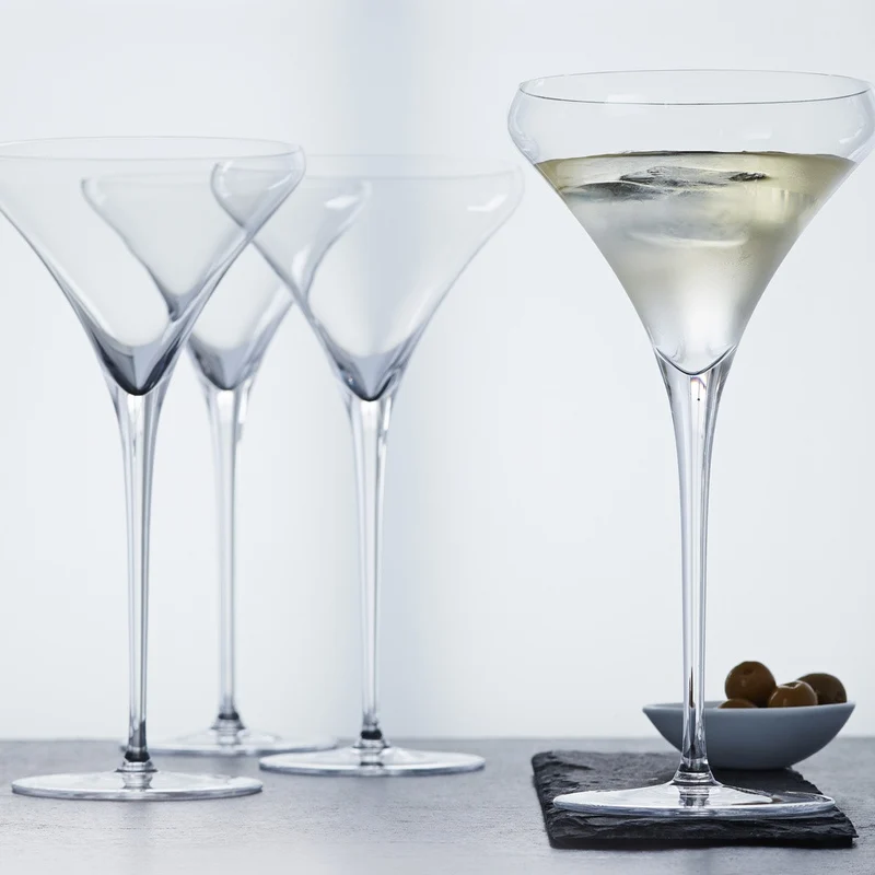 31 cl - Willsberger Anniversary Calice Liquore Martini In Vetro Cristallino - Set 4 Pz