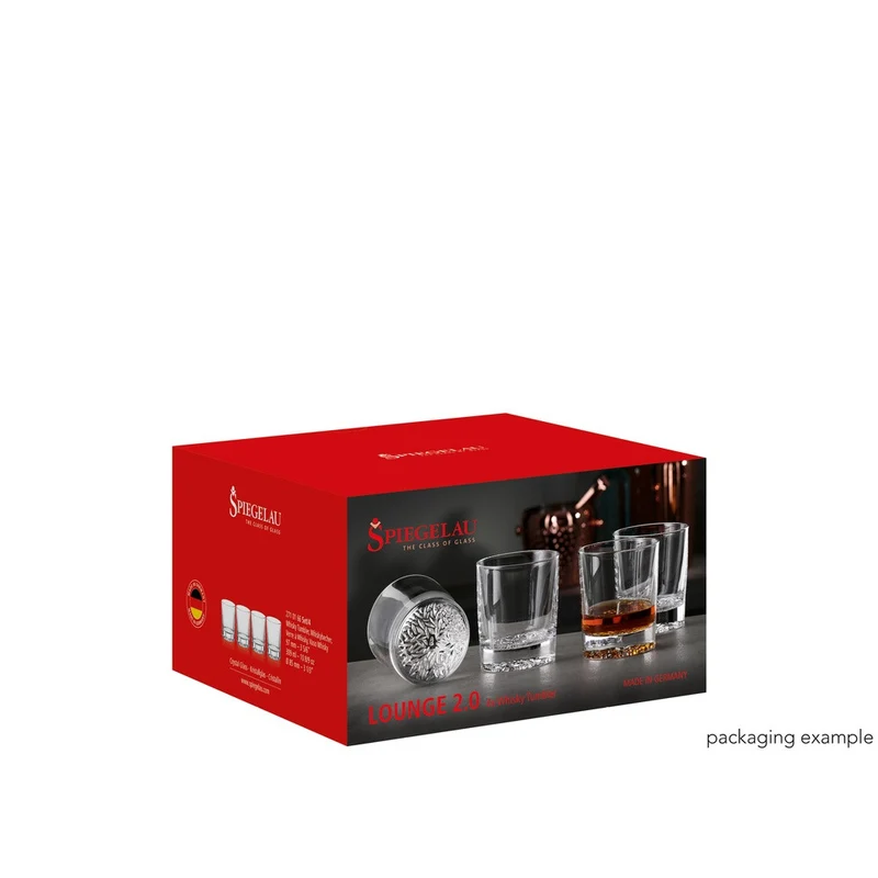 30.9 cl - Lounge 2.0 Bicchiere Whisky In Vetro Cristallino - Set 4 Pz