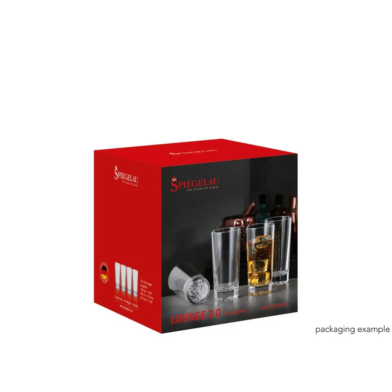 30.5 cl - Lounge 2.0 Bicchiere Cocktail Long Drink In Vetro Cristallino - Set 4 Pz