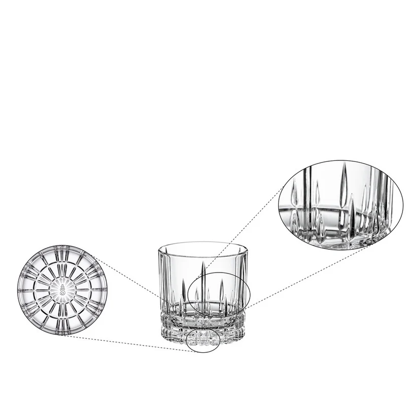 27 cl - Perfect Serve Collection Bicchiere Cocktail SOF In Vetro Cristallino - Set 4 Pz