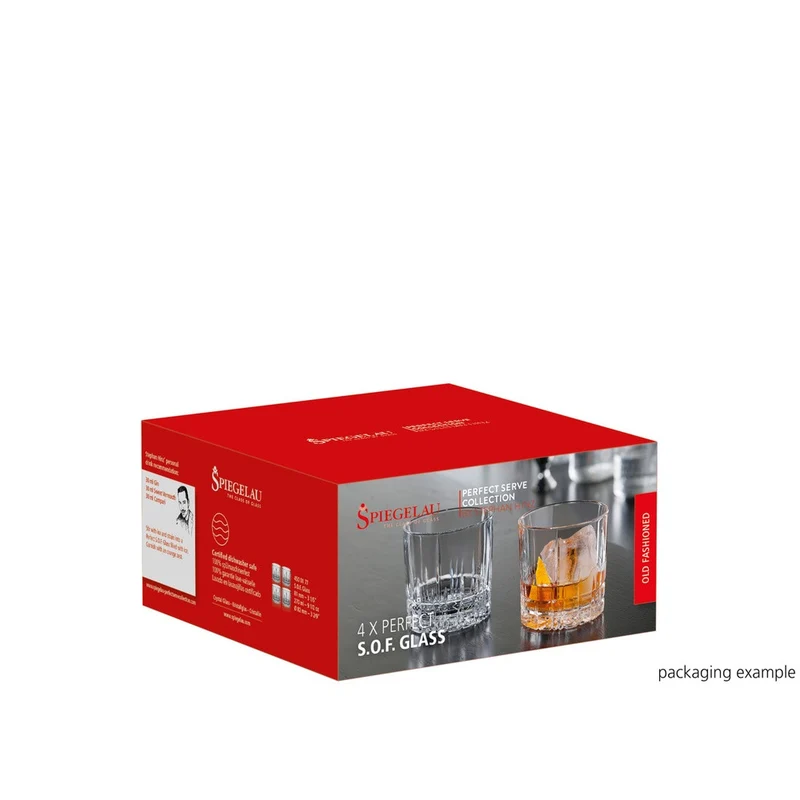 27 cl - Perfect Serve Collection Bicchiere Cocktail SOF In Vetro Cristallino - Set 4 Pz