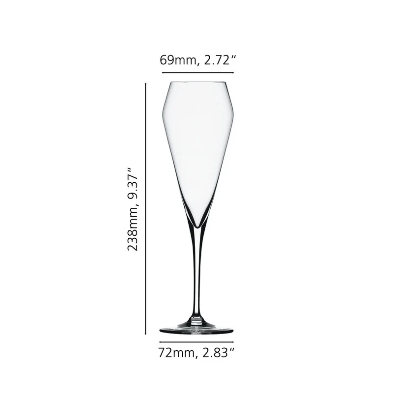 25.2 cl - Willsberger Anniversary Calice Flute Champagne In Vetro Cristallino - Set 4 Pz
