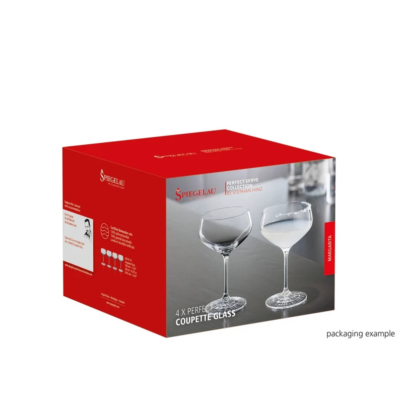 23.5 cl - Perfect Serve Collection Calice Cocktail Coupette In Vetro Cristallino - Set 4 Pz