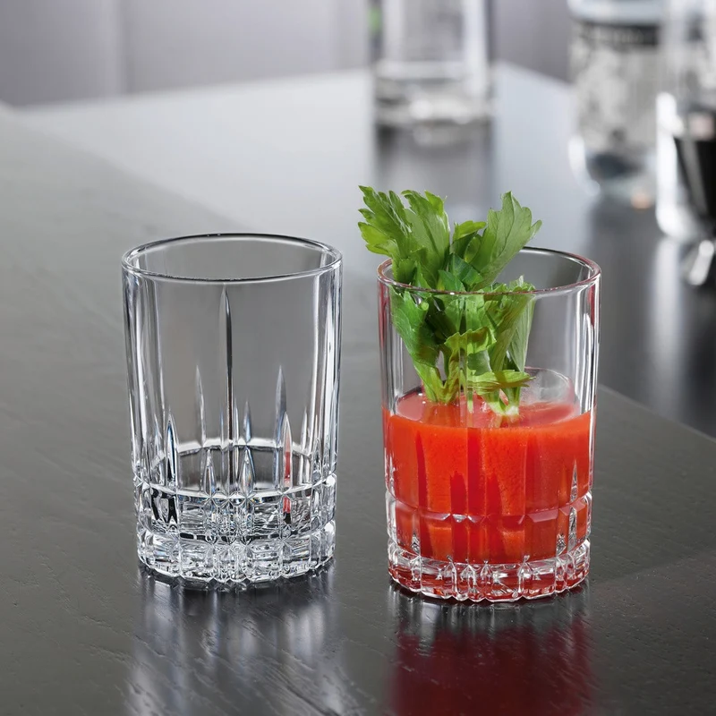 24 cl - Perfect Serve Collection Bicchiere Cocktail Long Drink In Vetro Cristallino - Set 4 Pz