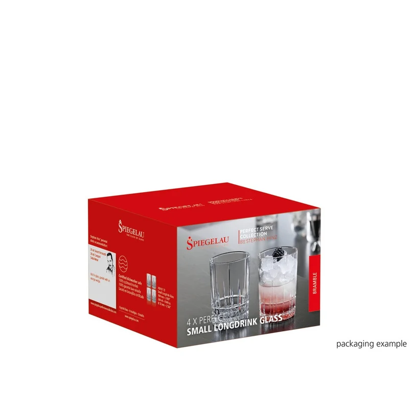 24 cl - Perfect Serve Collection Bicchiere Cocktail Long Drink In Vetro Cristallino - Set 4 Pz