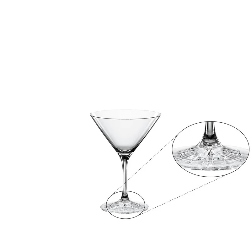 16.5 cl - Perfect Serve Collection Calice Cocktail Martini In Vetro Cristallino - Set 4 Pz