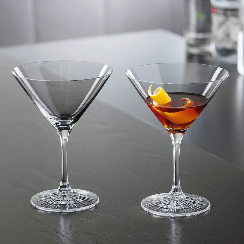 16.5 cl - Perfect Serve Collection Calice Cocktail Martini In Vetro Cristallino - Set 4 Pz