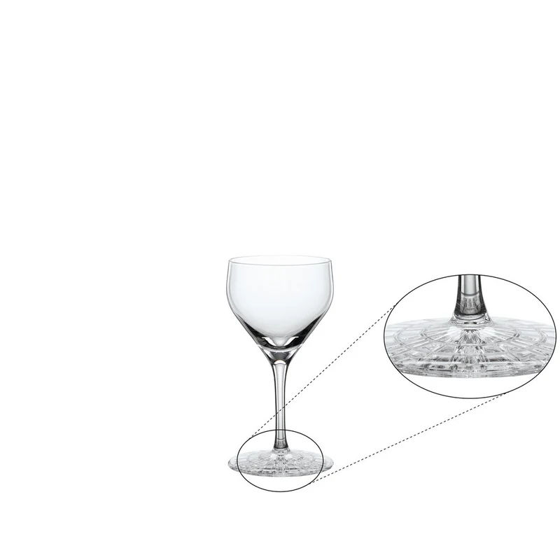 15 cl - Perfect Serve Collection Calice Cocktail Nick & Nora In Vetro Cristallino - Set 4 Pz