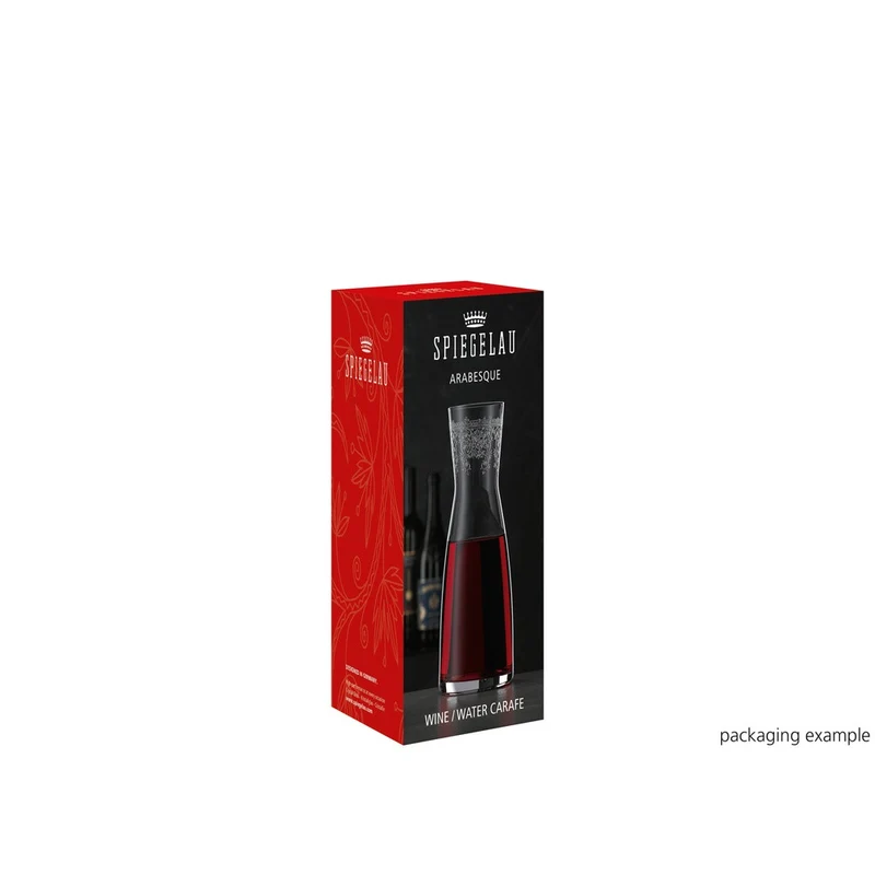 1 Lt - Arabesque Caraffa In Vetro Cristallino