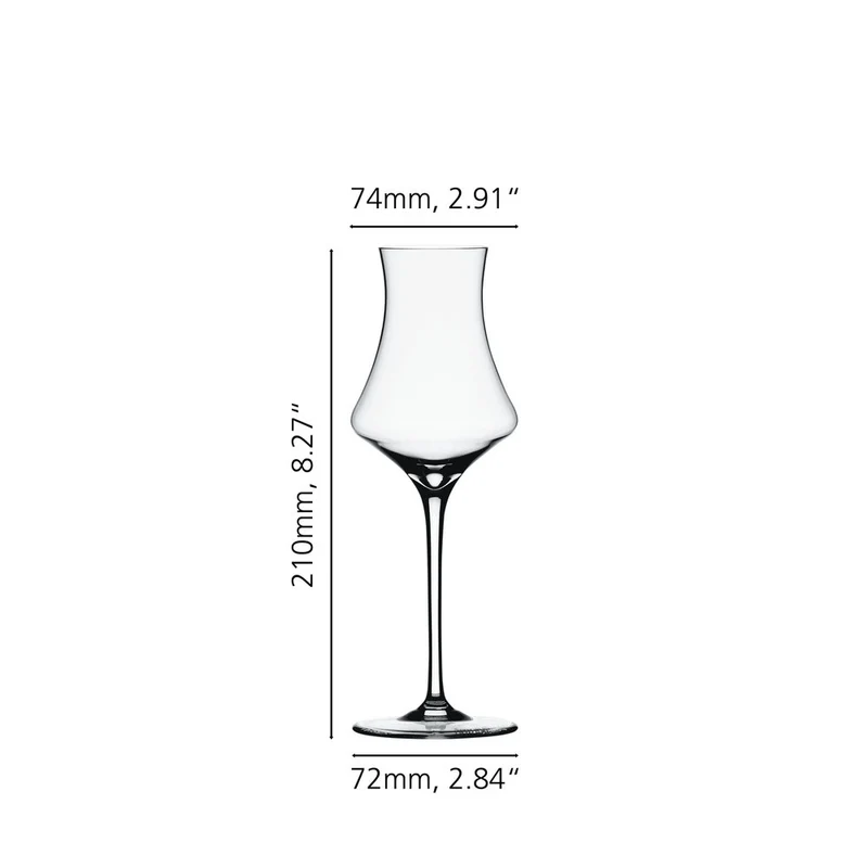 19 cl - Willsberger Anniversary Calice Liquore Digestivo In Vetro Cristallino - Set 4 Pz