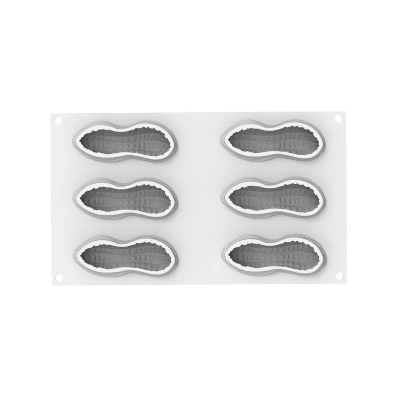 6 Forme - Arachide 100 Stampo Dolci Frutta Realistica In Silicone Cutter Incluso