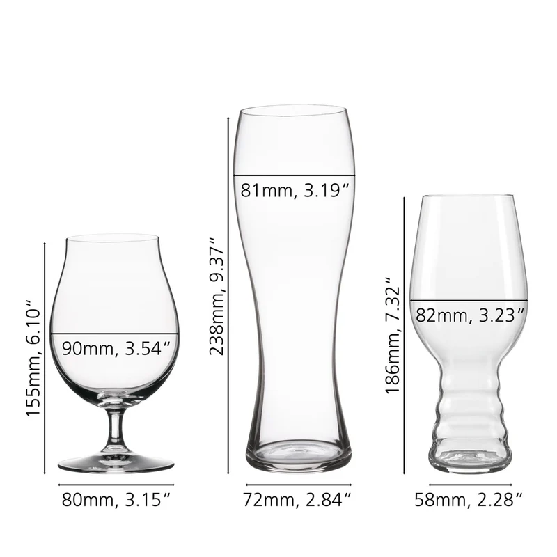 Beer Classics Set Degustazione Birra In Vetro - Set 3 Pz