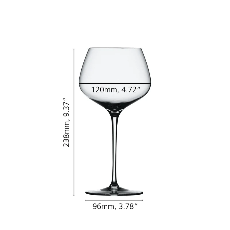 77 cl - Willsberger Anniversary Calice Vino Rosso Burgundy In Vetro Cristallino - Set 4 Pz
