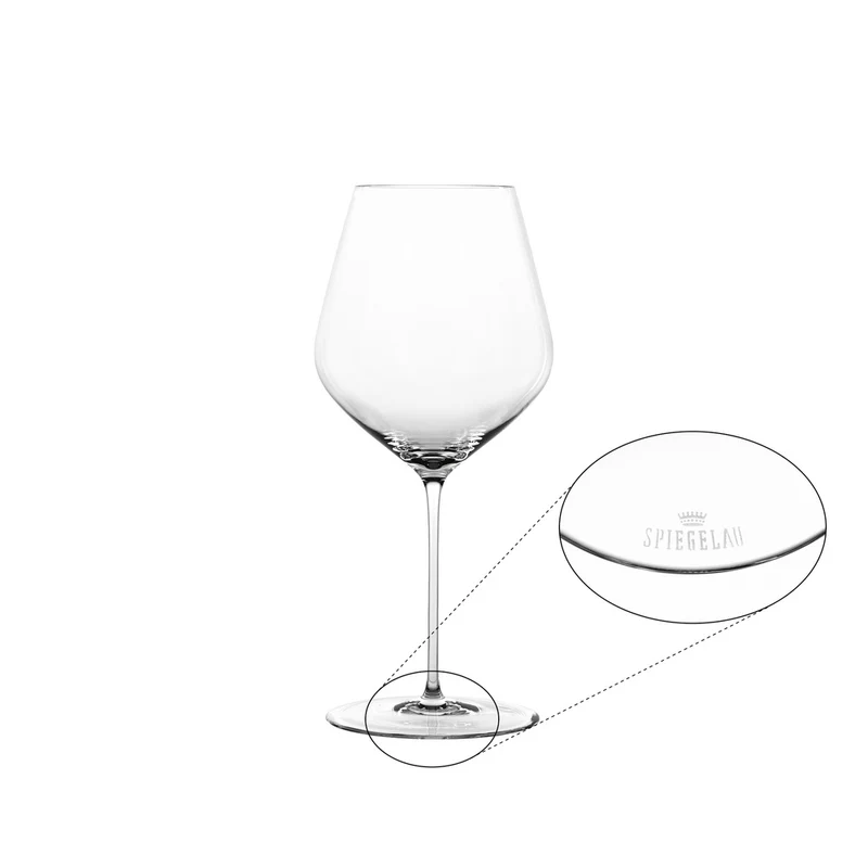73.4 cl - Hi-Lite Calice Vino Burgundy In Vetro - Set 4 Pz
