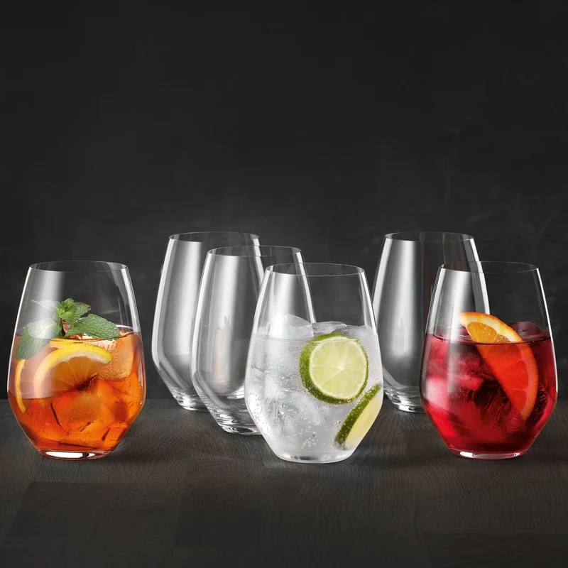 63 cl - Authentis Bicchiere Multiuso Tumbler XXL In Vetro - Set 6 Pz