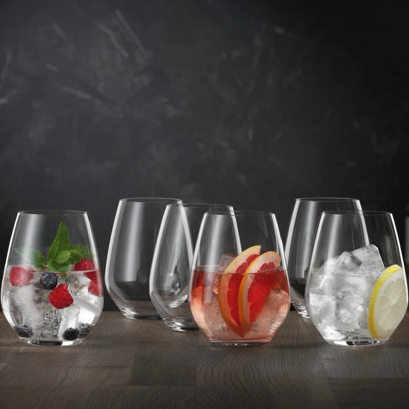 46 cl - Authentis Bicchiere Multiuso Tumbler In Vetro - Set 6 Pz