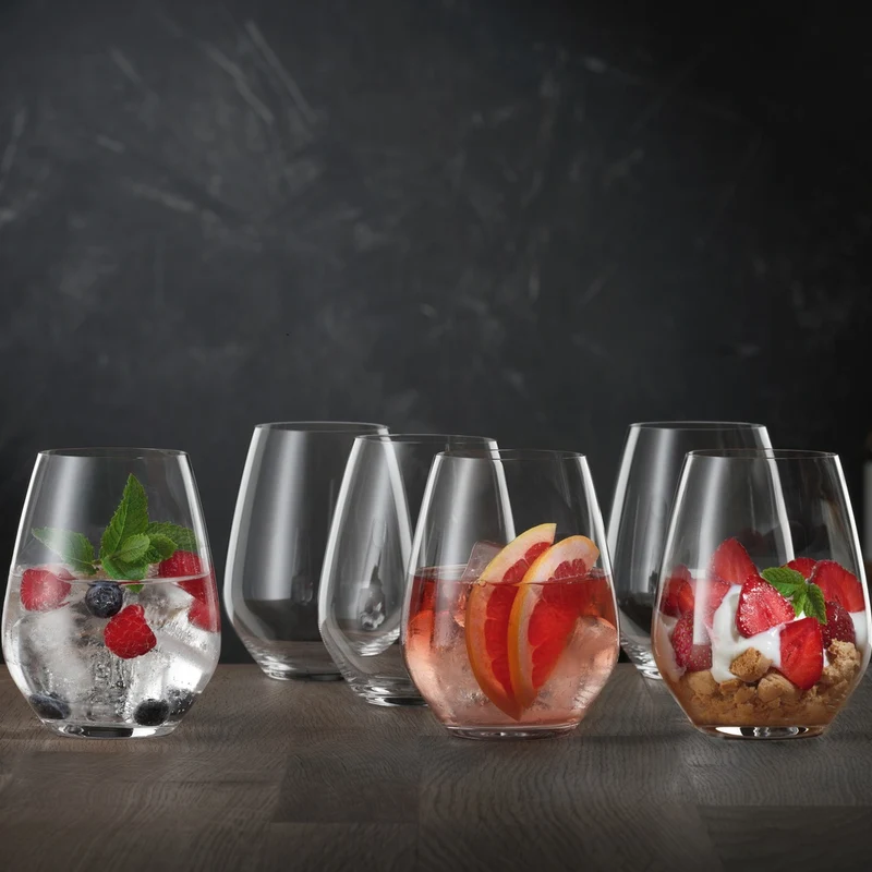 46 cl - Authentis Bicchiere Multiuso Tumbler In Vetro - Set 6 Pz