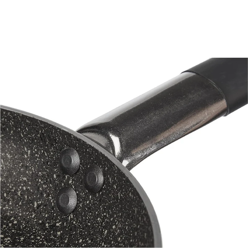 Effetto Pietra Padella Bassa Svasata Antiaderente Infinity In Alluminio Con Manico Cool