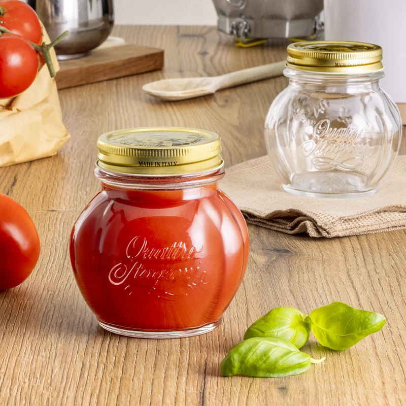 48.5 cl - Quattro Stagioni Pomodoro Vasetto In Vetro Con Capsula - Set 12 Pz