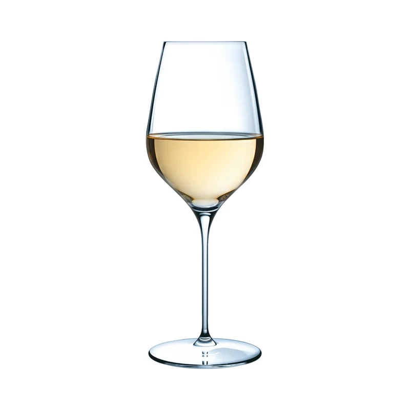 38 cl - Mylla Calice Vino Bianco Spumante Con Punti Perlage In Vetro - Set 6 Pz