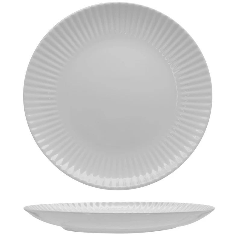 Daisy Piatto Piano Coupe In Porcellana - Set 6 Pz