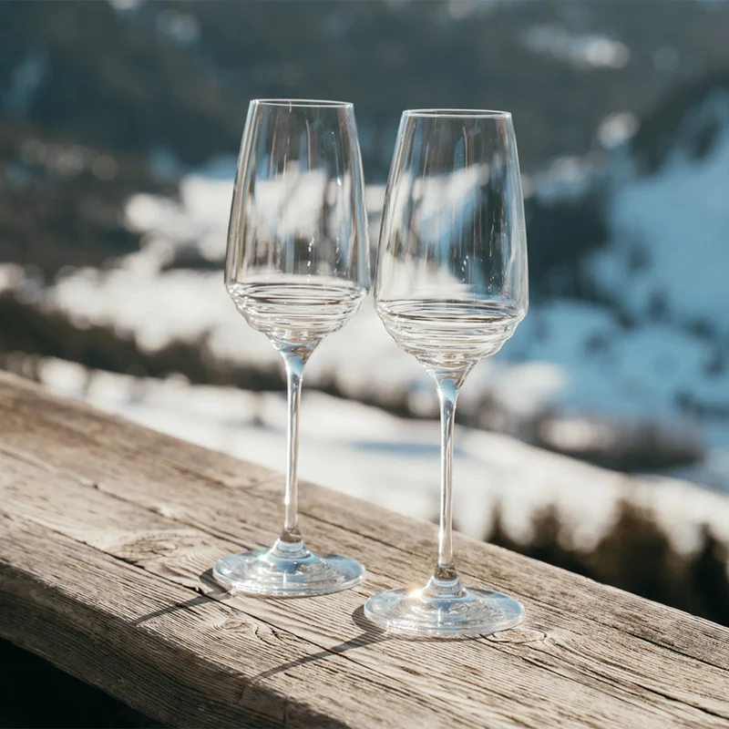 38 cl - Esperienze Calice Flute In Vetro - Set 2 Pz