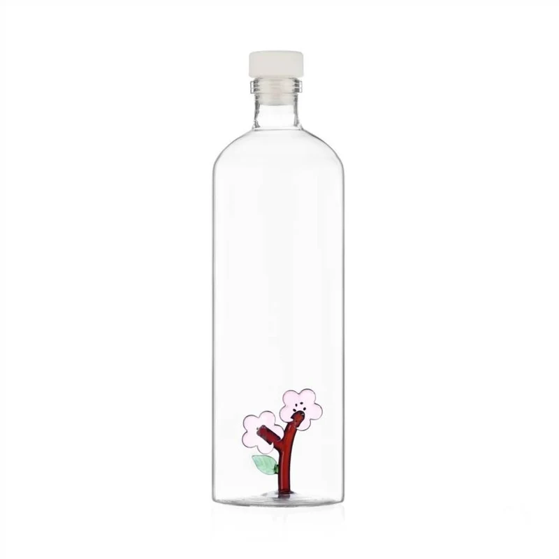 1.15 Litri - Botanica Bottiglia Acqua In Vetro Borosilicato