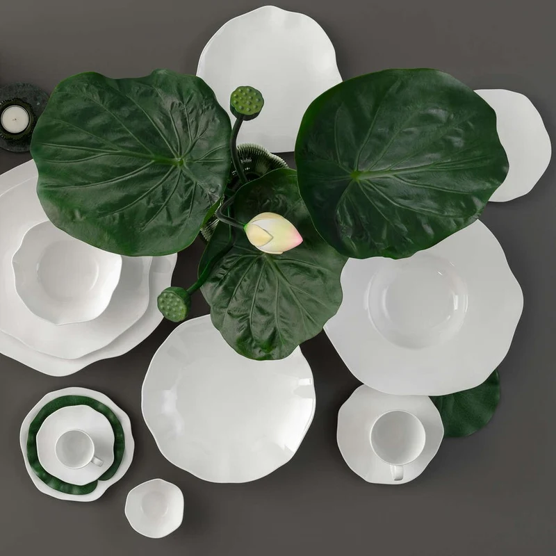 11.6 cm - Pura Piattino Tazza Caffè In Porcellana Premium - Set 6 Pz